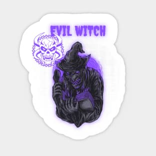 Satanic Evil Witch Sticker